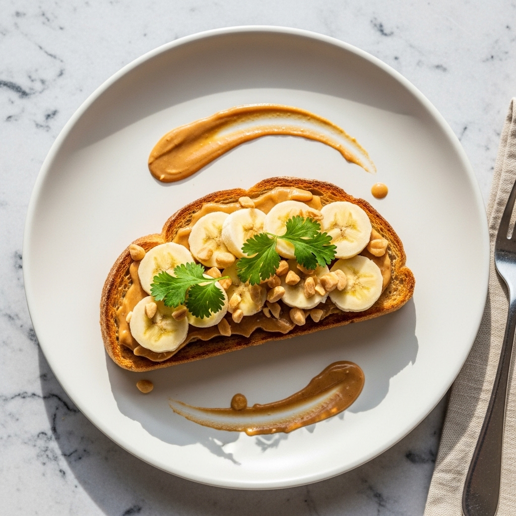 Banana Peanut Butter Toast