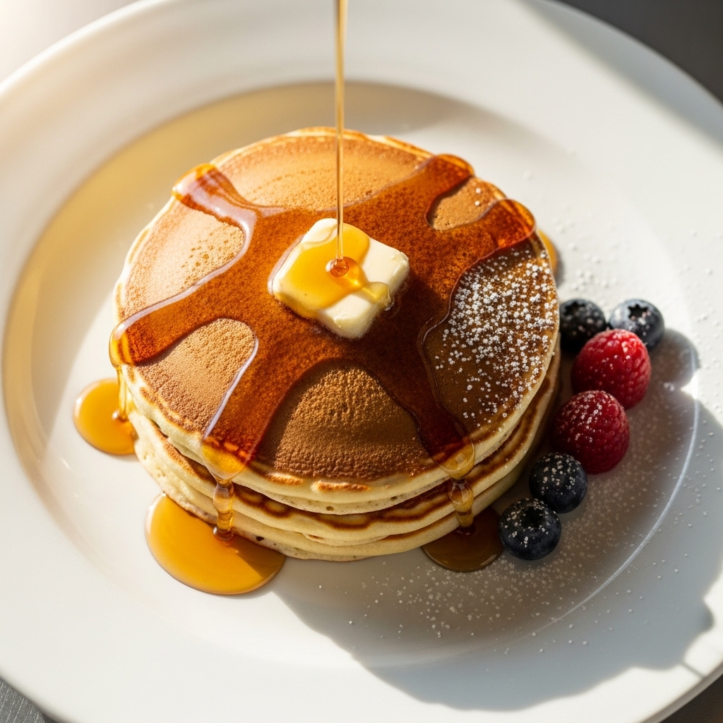 Pancakes with Maple Syrup